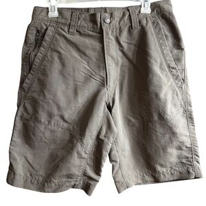 The North Face Gray 100% Nylon Gorpcore Active Hiking Fishing Shorts Size 32